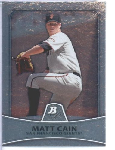 2010 Bowman Platinum Baseball Card # 93 Matt Cain San Francisco Giants