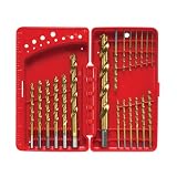 Vermont American 4014 Titanium Drill Bit Set in Plastic Case, 20-Piece