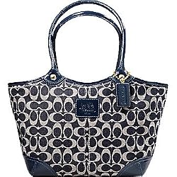 Coach Bleecker Signature Bag Tote 12573 Denim Blue