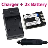 2 Battery+Charger for Canon Digital Rebel XT XTi NB-2LH