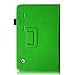 Fintie Premium PU Leather Cover for 10.1 Inch Tablet Inclu. iRULU eXpro X1s / X1 Plus 10.1, Dragon Touch A1 / A1X Plus 2016 Edition, ValuePad VP112 (Check Compatible List Below), Green