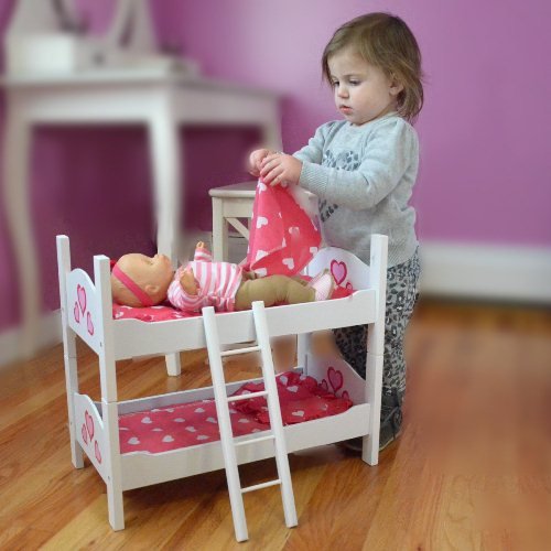 Bunk Bed for Twin Dolls fits 18 Inch Dolls