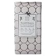SwaddleDesigns Lightweight Marquisette Swaddling Blanket - Pastel Pink with Brown Mod Circles