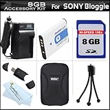 8GB Accessory Kit For Sony MHS-PM5 Bloggie HD Video Camera Includes 8GB Hig ....