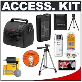Accessory Kit with Carrying Case + KLIC-8000 Battery + Tripod + Precision Design Bonus Kit for Kodak Easyshare Z612, Z8612 IS, Z1012 IS, Z1015 IS, Z1085 IS & Z1485 IS Digital Cameras