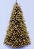 8.5' Downswept Douglas Fir Pre-Lit PE Artificial Christmas Tree - Multi Lights