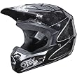 Fox Racing Bandana Youth Girls V1 Dirt Bike Motorcycle Helmet w/ Free B&F Heart Sticker Bundle