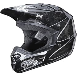 Fox Racing Bandana Youth Girls V1 Dirt Bike Motorcycle Helmet - Black