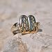 Ring-Pendant Silver/Gold plated - hand made by top artist in Jerusalem. Signed by Artist individuall