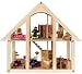 Wanju 706630 - Holz Puppenhaus mit Zubehör Traumhaus