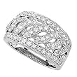 14K White Gold Diamond Ring/Band - 0.50 Ct.