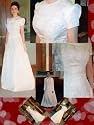 Leah Wedding Dress Size 6 Color white