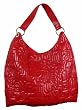 HURLEY Red Quilted Logo Hobo Bag Purse