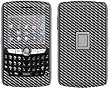 Black Carbon Design Protective Skin Decal Sticker for Blackberry 8800/ 8820/ 8830/ World Cell Phones