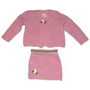 Buy Bellini Toddler Girls Pink Knit Sweater and Skirt Set by Bellini