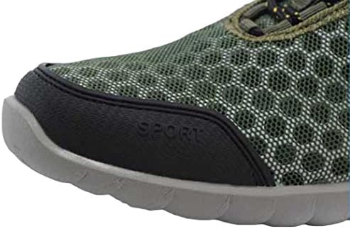 Rock Me Men's Honeycomb I Creative Adjustable Shoelace Mesh Shoe Green 8