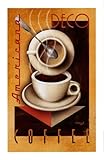 IMAGE OF Americana Deco Coffee Finest LAMINATED Print Michael Kungl 26x40