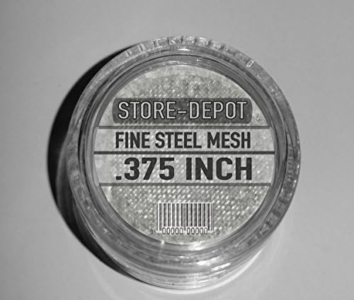 Storedepot STEEL Mesh Screens .375" Inch Diameter with Mini Container 50pc (3/8" inches)