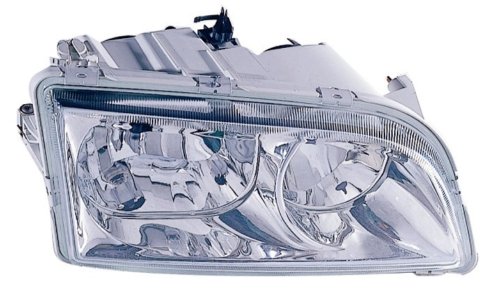 2000-2004 2001 2002 2003 00 01 02 03 04 Volvo S40 Headlight Assembly Chrome - Old Style, Non Xenon - Passenger Side - DOT Certified Headlamp