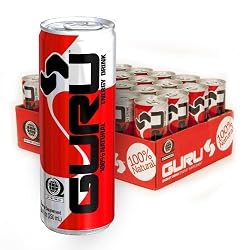 GURU Energy Drink, 100% Natural, 8.4-Fluid Ounce Can (Pack of 24)