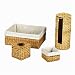 Whitney Design ML-6697 Woven-Banana-Leaf 4-Piece Bathroom Basket Set