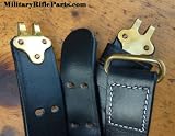 Black Leather m1907 Match Shooting Rifle Sling M1 Garand M1A M14 Springfield AR15 M16 Colt 1907 Enfield