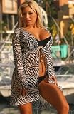 Zebra Tie Sheer Robe