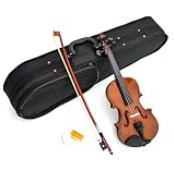 Produkt-Bild: 1/16 Kinder Violine Geige f&uuml;r ca. 3 - 4 Jahre als Set mit Rosshaar-Bogen, Koffer und Kolofon