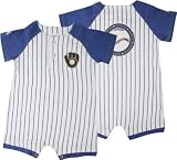 Milwaukee Brewers Baby Pinstripe Romper