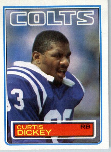 1983 Topps # 211 Curtis Dickey Baltimore Colts Football Card - Shipped In Protective Screwdown Display Case!