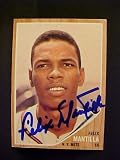 Felix Mantilla New York Mets #436 1962 Topps Autographed Baseball Card