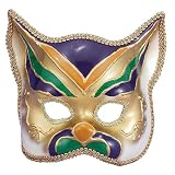 51qLnOzLwDL. SL160  Mardi Gras Cat Mask
