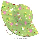 Girls Brim Sun Hat Lime Ice Cream 0-6 mos. by IPlay