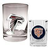 Atlanta Falcons NFL Rocks Glass & Shot Glass Set - Primary logo