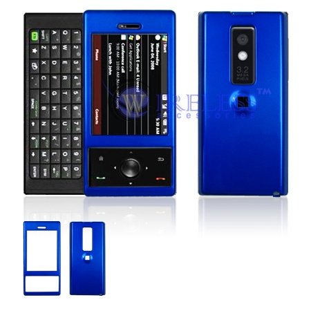 HTC XV6850 TOUCH PRO CDMA VERIZON Cell Phone Dark Blue Solid Protective Case Faceplate Cover