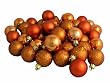 96ct Burnt Orange Shatterproof 4-Finish Christmas Ball Ornaments 1.5" (40mm)