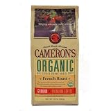 Camerons Organic French Roast Ground Coffee 10 Ounce Bags  Pack of 3 
