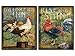 WallsThatSpeak 2 Retro Rooster Rustic Art Prints Country Kitchen Decor, 8 by 10-Inch, Green