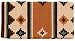 Mayatex Saddle Blanket - Wool Highpoint Apache 32 x 64 - Sand - Bran - Chestnut Brown