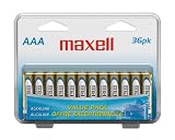 Maxell 723813 LR03 36CL AAA Cell 36 Pack Clam Shell Battery