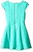 My Michelle Girls' Big Textured Knit Cap Sleeve Dress with Necklace