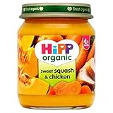 Hipp Organic Sweet Squash & Chicken 4mth+ (125g) ヒップ有機甘いカボチャと鶏肉4Mth + （ 125グラム）