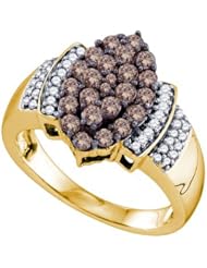 1.00CTW COGNAC DIAMOND FASHION RING
