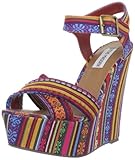 Steve Madden Women's Winonna Wedge Pump,Red Multi,8 M US