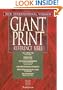 NIV Holy Bible Giant Print Reference Edition, Thumb Indexed, Black Leather-Look