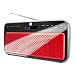 Dual DAB 12 Digitales Radio (DAB+/DAB/UKW Tuner, PLL-RDS) schwarz/rot