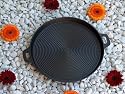 Grillplatte Gusseisen Pfanne rund 35 cm Carl Victor
