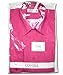 Men's Solid Hot Pink Fuchsia Color Dress Shirt w/Convertible Cuffs