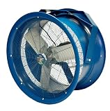 Patterson Fan H22A High Velocity Fan, Yoke Mount, Single-Phase, 3 Blades, 22" Diameter, 115 Volts, 100ft Air Throw Distance