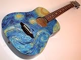Luna Guitars Safari Starry Night 3/4 Size Travel Acoustic Guitar